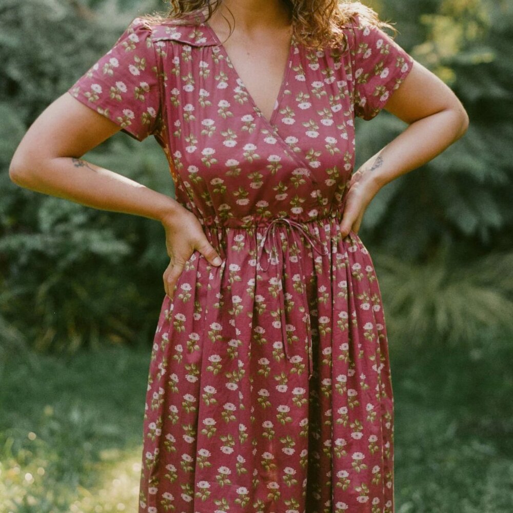 The Simple Dawn Dress | Antique Lotus Red